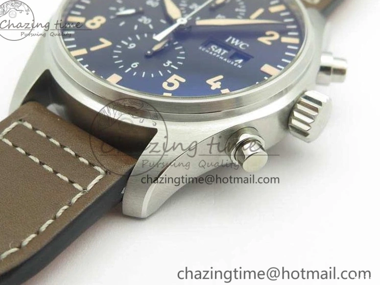 MIROTIME 0301 Pilot Chrono 20th ZF 1:1 Best Edition Black Dial On Brown Leather Strap A ZeroBulk 7236
